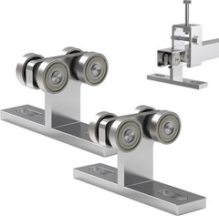 Electric Hoist Installation Roller Trolley 4 Wheel Trolley Assembly Silent for u