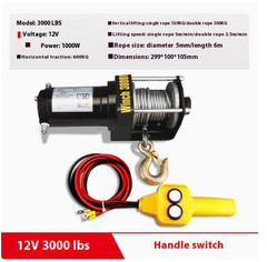 Electric Winch 12V24V Winch Hoist Home Small Crane Off-road Car Hoist Lift Crane