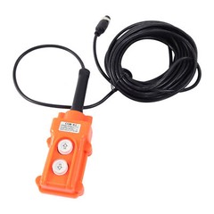 110V Portable Electric Hoist Winch Engine Crane Lifting wired Remote 1100lbs