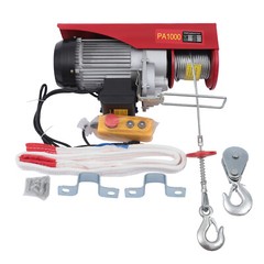2200LB Electric Wire Cable Hoist Winch Crane Lift Overhead Remote Control PA1000