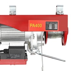 Electric Hoist 110V Electric Winch 440-2200lbs w/Wired & Wireless Control 2 in1