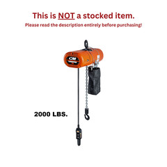 CMCO LODESTAR VS ELECTRIC CHAIN HOIST – 2000 LB, 2-STEP MULTI-STEP