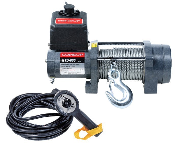 NEW ComeUp GTD-800 12V 800lb Heavy Duty Electric Hoist Winch – Sealed Box GTD800