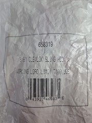 CM Clevlok Sling Hook with Latch 3/8″ 658319 Columbus McKinnon WLL 7100 LBS