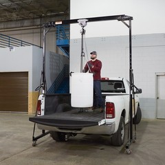 Strongway Adjustable Gantry Crane, 4000-Lb. Capacity, 7.8ft.–11.7ft. Lift