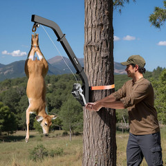 300 Lbs Load Capacity, Hunting Deer Hoist with 2-Inch Receiver, 360-Degree Swive