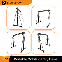 Portable Gantry Crane Mobile Lifting Frame Capacity 1000Kg for Material Handling
