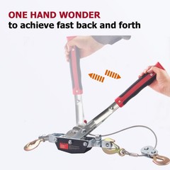 Come Along Winch,5 Ton Capacity with 11.5FT Steel Cable,Heavy Duty … Fast Ship