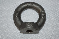 EYE BOLTS ~ LIFTING EYE BOLTS ~ M12 ~ (2) TOTAL ~ NEW