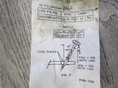 Hoist Support CROSS Arm Swing Holder 750LBS AT 30DEG TILT *LOOK*