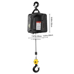 VEVOR 2-in-1 Portable Electric Hoist Power Winch 1100lbs Wireless Remote Control