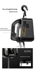 500KG Electric Hoist Lift Portable Small Crane Electric Winch with Remote Contro