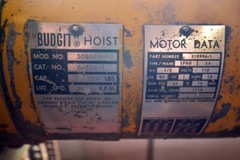 Budgit 1 Ton Hoist (Inv.39482)