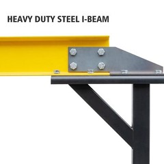 Portable Adjustable Steel Gantry Crane 97″ to 141″ Shop Lift 2200/4400lb Load