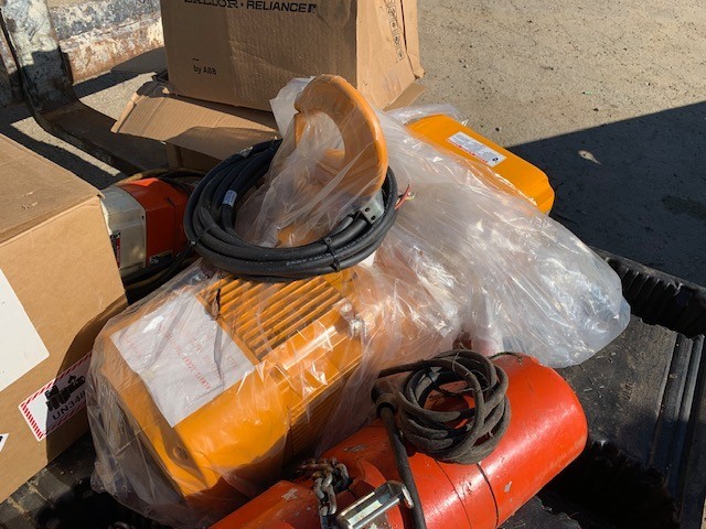 HARRINGTON NER ELECTRIC CHAIN HOIST, 3 TON CAPACITY, NEW
