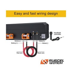RUGCEL WINCH Portable Winch 12V DC Electric Utility winch,4500lb/2041kg Singl…
