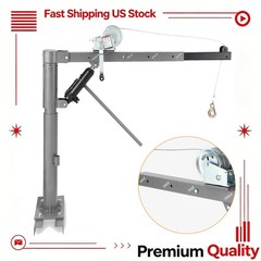 NEW Hydraulic Pickup Truck Hoist Crane 1000 lbs Capacity For Cargo Lifting Truck