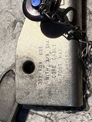 LAD-SAF LS-338 Solid Core Cable DBI/Sala Cable Grip Puller Crane