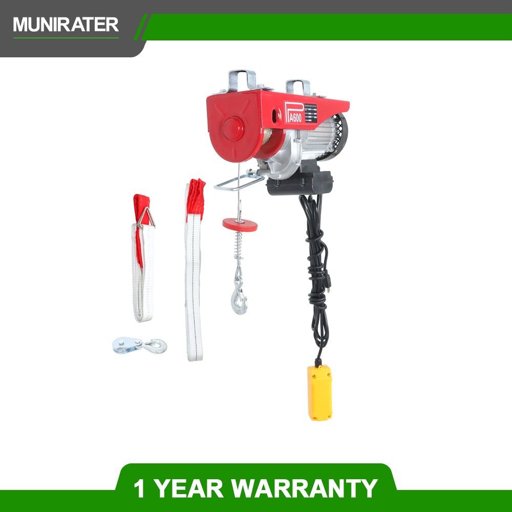 1320lbs Electric Hoist & Wireless Remote Control, 40ft/20ft Lifting Height 110V