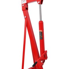 1500LB Folding Shop Crane Engine Hoist with 4 Casters Red
