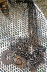 1950’s-60’s Manning, Maxwell & Moore, Inc (MMM) Air Operated Budgit Chain Hoist