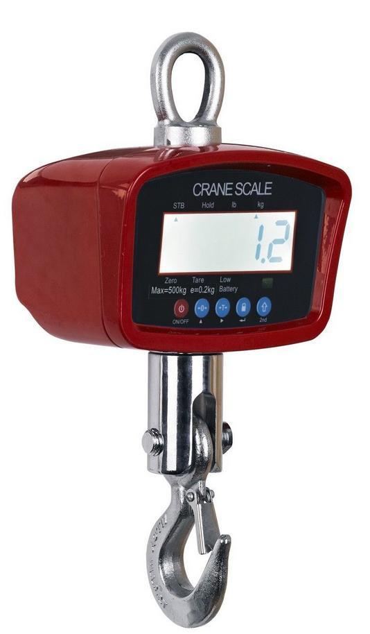 3,000 LBS x 0.5 LB Hanging Portable LCD Crane Scale Recharge Battery NEW
