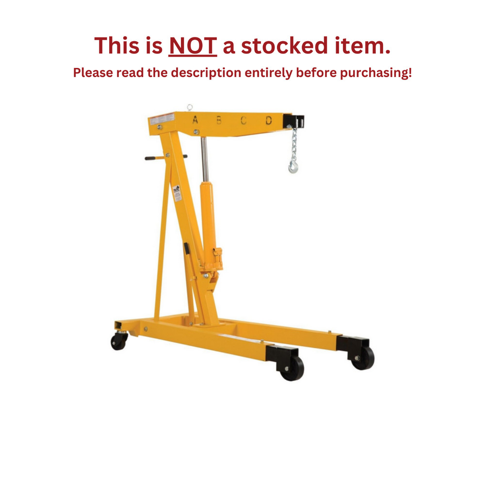 VESTIL ENGINE HOIST/CHERRY PICKER – 2,000-6,000 LB CAPACITY – EHN-60-T