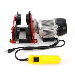 2200lbs Electric Wire Rope Hoist with Trolley I-beam Links HeavyDuty 110V