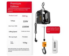 Portable Wireless Remote-Controlled Electric Hoist 220V Suspended Crane Home Use