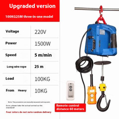 Remote Wireless Control Crane Electric Hoist Home Indoor Small Hoist 220V