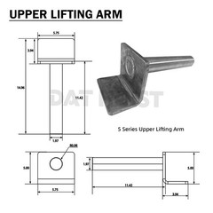 10 Ton Hydraulic Scissor Hoist Kit – Fits 12-16′ Dump Body DH-520HD