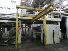 3 Ton Monorail Freestanding Gantry Crane w/3 Ton Harrington Hoist