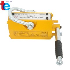 Permanent Magnetic Lifter Lifting Magnet 880 Lbs/400 kg Neodymium Hoist – Yellow