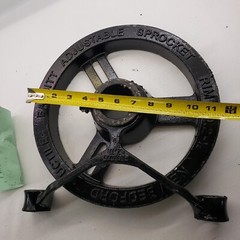 Babbit NO 2-1/2 Adjustable Sprocket Rim New Bedford Mass
