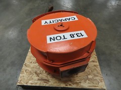 Bridge Crane Lower Block Hook Assembly 13.8 Ton Bottom Load 2 Sheave
