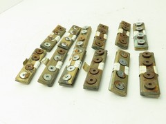 Conductix F-45-50 Copper Head Conductor Rail Joint F35 PT 4 Bolt Lot of 12