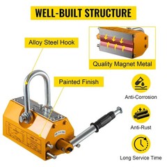 100kg 200kg 1t 5t PML Permanent Magnetic Lifter for Lifting Steel Plate & Tube