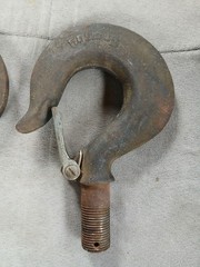 2 Crosby Hoist Hooksheavy Duty Steel Used Condition See Pictures for Details
