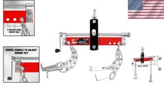 3 Position Steel Engine Leveler with Adjustable Handle, 1500 lb Capacity