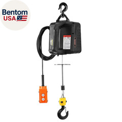 3-In-1 Electric Hoist Winch, 1100Lbs 1500W Portable Power Winch Crane, 110V/120V