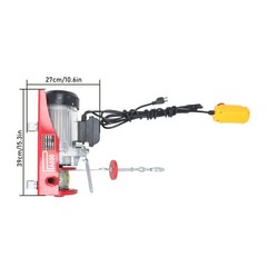 1320lbs Electric Hoist & Wireless Remote Control, 40ft/20ft Lifting Height 110V