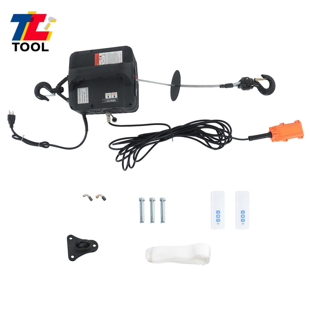 1100LBS 110V 3in1 Portable Electric Hoist for Garage, Warehouses and Factories