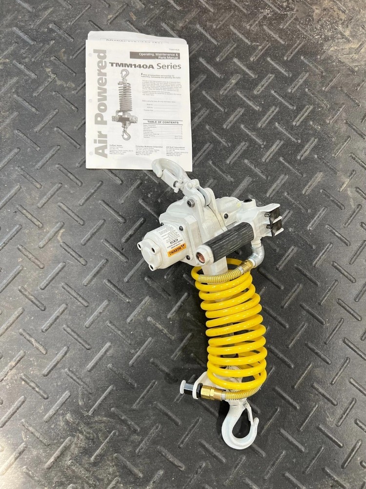 CM Air hoist, wire rope, 300lbs capacity