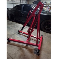 Hydraulic Engine Crane Hoist 2T/4409LBS Motor Cherry Picker Shop Cranes Lift