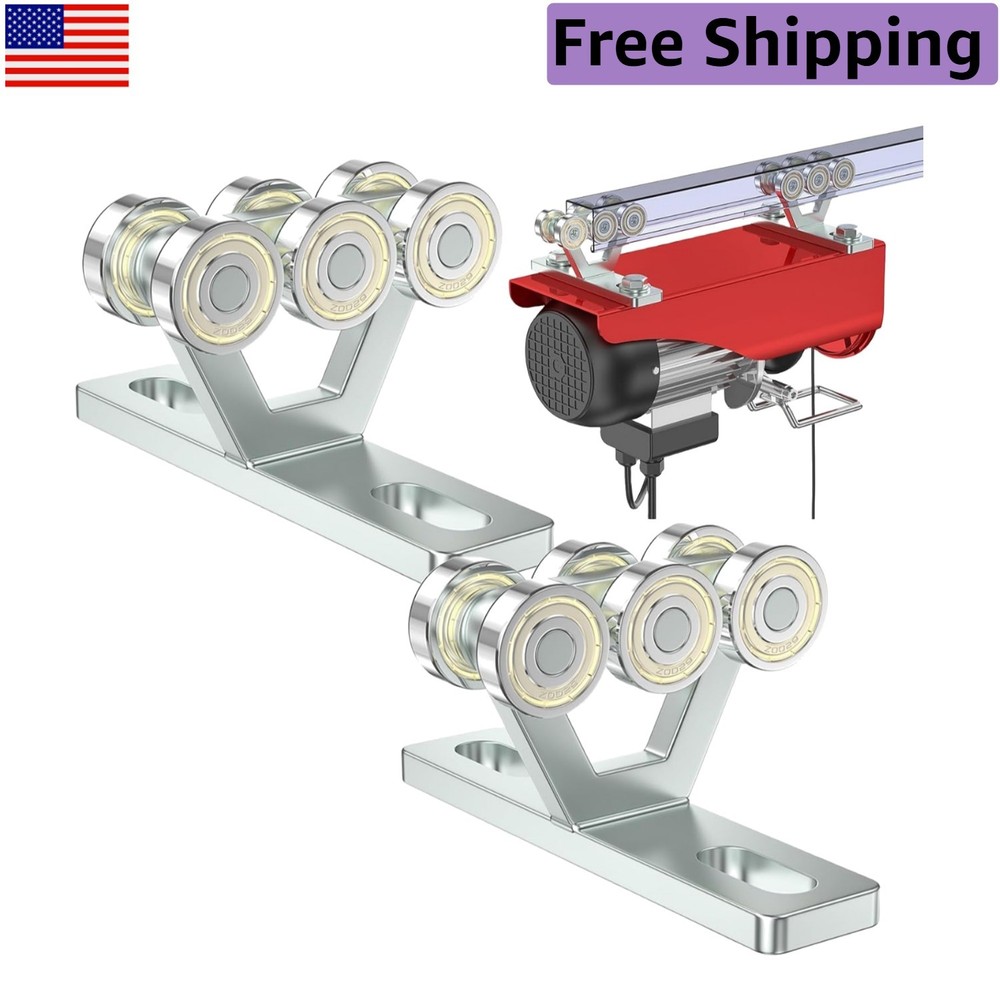 Unistrut 6 Wheel Hoist Trolley – Silent Operation for Heavy Lifting (Pack of 2)