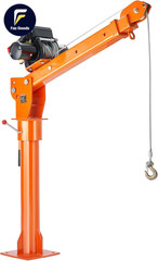2200 Lbs Electric Pickup Truck Crane with 6000 Lbs Winch for Heavy Lifting NEW