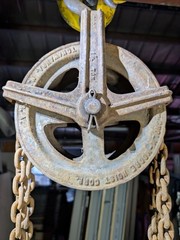 Vintage Blue Boy 1.5 Ton Direct Differential Chain Hoist Chisholm Moore Local Pk