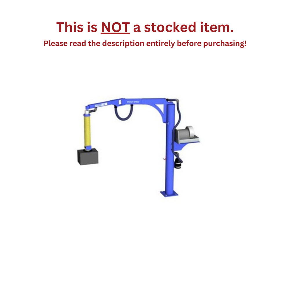 GORBEL PIVOT PRO JIB CRANE – 150 LB CAPACITY, SPAN 12 FT, HUB 12 FT