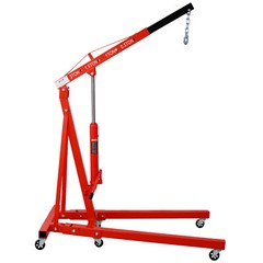 2 Ton Folding Engine Hoist Cherry Picker Shop Crane Hoist Lift, Heavy Duty Steel