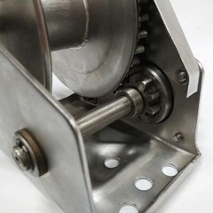 1200/1800/2600 lbs Manual Winches Bi-Directional Self-Locking Stainless Steel